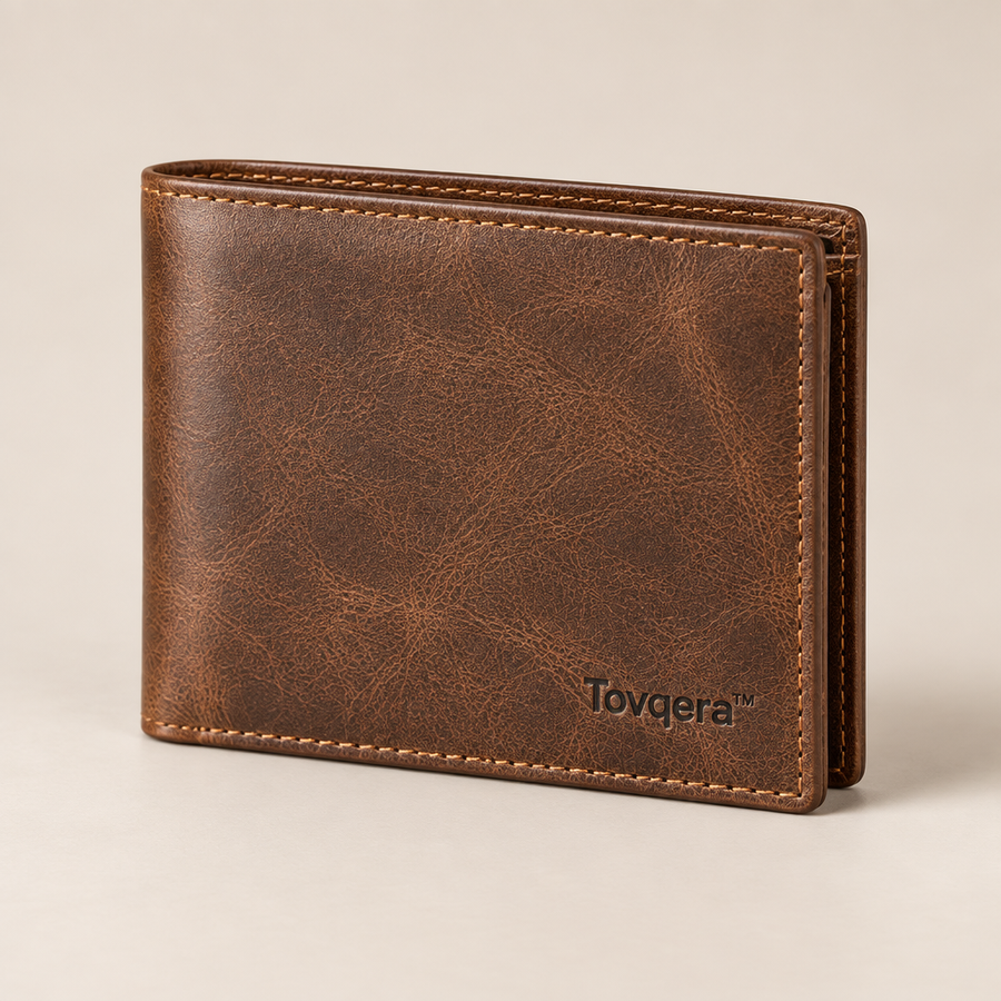 Tovqera™ Vintage Leather Bifold Wallet image 01